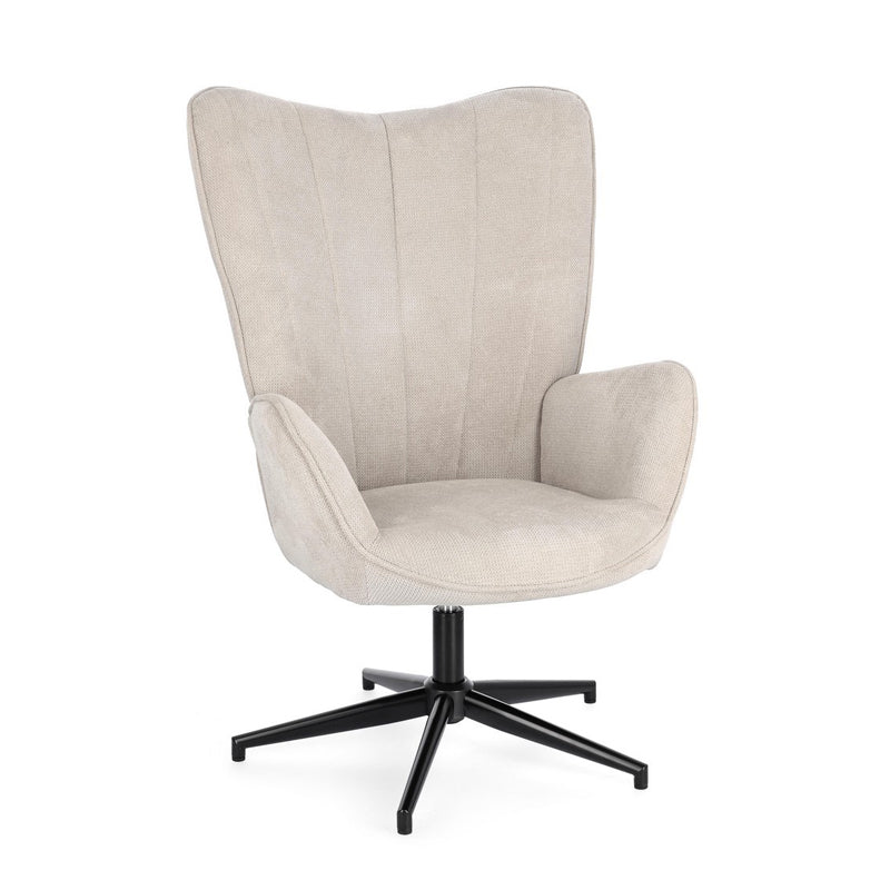 Andrea Bizzotto Poltrona Girevole Inas Beige