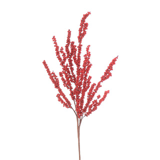 Vetur Weihnachtsdekoration Zweig Beeren H75 cm Rot