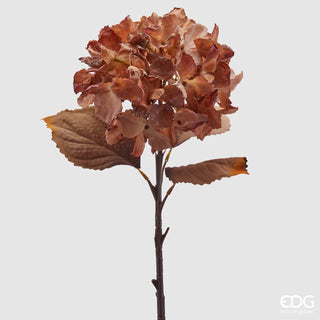 EDG Enzo De Gasperi Hydrangea Olis branch with leaves H50 cm Copper