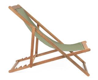 Andrea Bizzotto Noemi Relax Deckchair in Green Wood