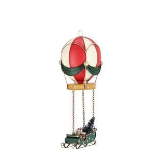 Andrea Bizzotto Decorazione Noelle Mongolfiera Con Slitta e regali H37 cm