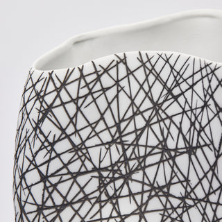 EDG Enzo De Gasperi Deluxe Lines Vase H43 cm aus Porzellan