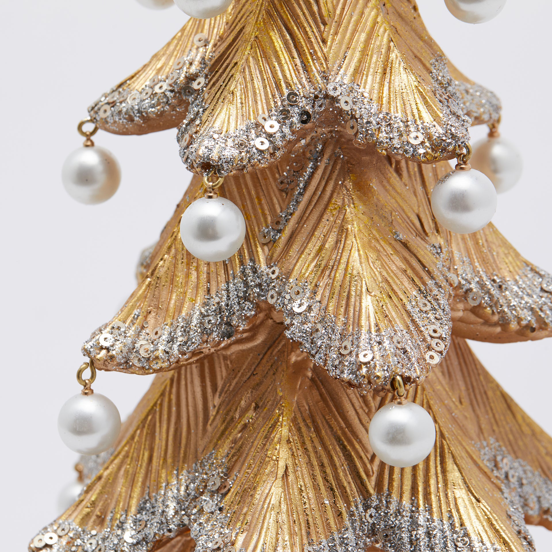 Trimming Shop Ghirlanda di perline lucide per decorazione dell'albero Trimming Shop Ghirlanda di perline lucide per decorazione dell'albero