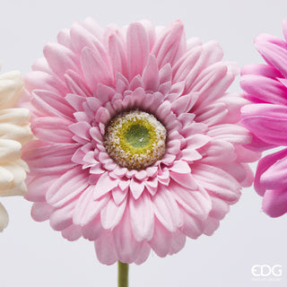 EDG Enzo De Gasperi Set of 3 Gerbera Branches H60 cm Pink
