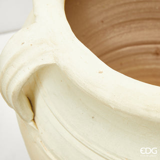 EDG Enzo De Gasperi Terracotta Amphora Vase with Handles H70 D45 cm