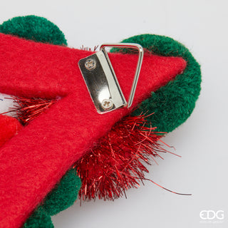 EDG Enzo De Gasperi Decoro Natalizio Albero Pompon H45 cm