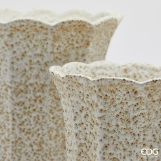 EDG Enzo de Gasperi Set aus 2 Glockenblumen-Keramikvasen