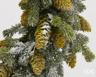 EDG Enzo De Gasperi Gemischte Kiefernkrone mit schneebedeckten Kiefernzapfen D61 cm