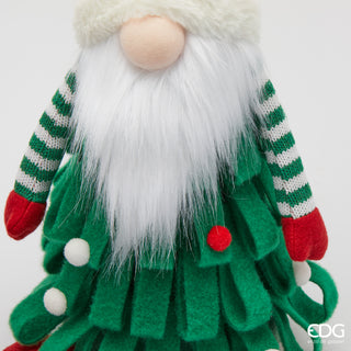 EDG Enzo De Gasperi Set 2 Decorazioni Gnomi Alberelli H48 cm