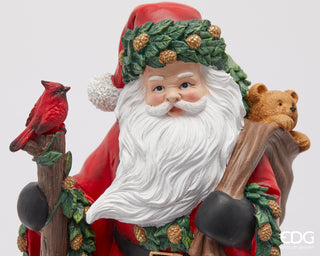 EDG Enzo De Gasperi Decorazione Natalizia Babbo Natale Viandante H47 cm