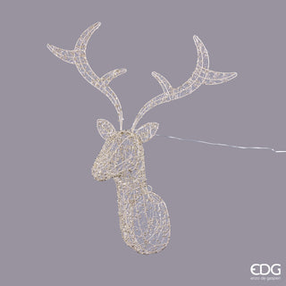 EDG Enzo De Gasperi Decoro a parete Renna Pearls 200 Microled H75 cm