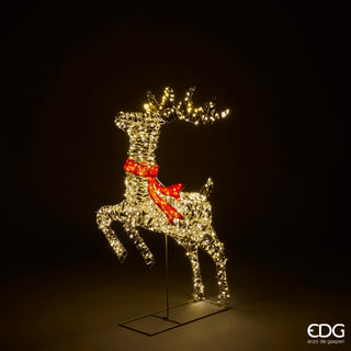 EDG Enzo De Gasperi Rentier mit Schleife Dekoration 720 Microled H93 cm