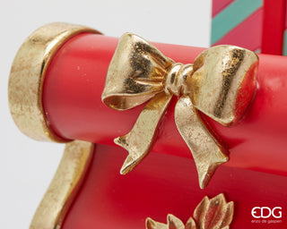 EDG Enzo de Gasperi Weihnachtsbaumschlittenfuß mit Geschenken B43 H39 cm