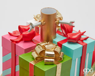 EDG Enzo de Gasperi Weihnachtsbaumschlittenfuß mit Geschenken B43 H39 cm