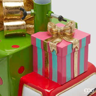 EDG Enzo de Gasperi Weihnachtsbaumständer Van mit Geschenken H37 B48 cm