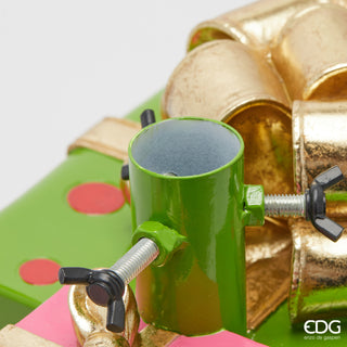 EDG Enzo de Gasperi Weihnachtsbaumständer Van mit Geschenken H37 B48 cm