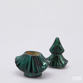 EDG Enzo De Gasperi Waldgrüne Kerze H20