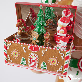 EDG Enzo de Gasperi Soldatino Schiaccianoci Marzapane Con Carillon Musica e Movimento H216 cm