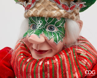 EDG Enzo De Gasperi Christmas Decoration Jester Elf H90 cm