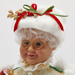 EDG Enzo De Gasperi Decorazione Natalizia Mamma Natale H51 cm