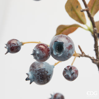 EDG Enzo De Gasperi Ramo Artificiale di Mirtillo con Foglie H70 cm