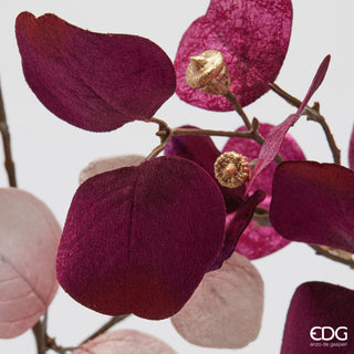 EDG Enzo De Gasperi Set 3 Rami di Eucalipto in Velluto H90 cm