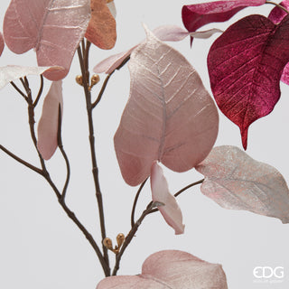 EDG Enzo De Gasperi Set 3 Rami di Ficus in Velluto H80 cm