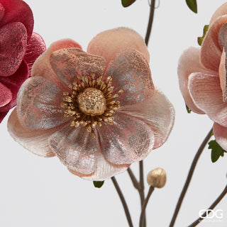 EDG Enzo De Gasperi Set mit 3 Anemonenzweigen aus Samt, H 80 cm