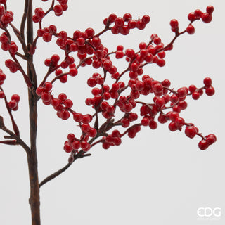 EDG Enzo De Gasperi Weihnachtszweig Roter Ilex H 80 cm