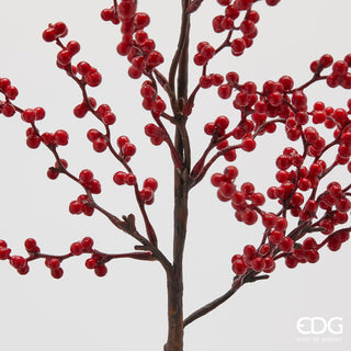 EDG Enzo De Gasperi Weihnachtszweig Roter Ilex H 80 cm