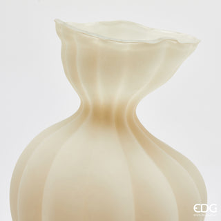 EDG Enzo De Gasperi Vaso Flow Sinuoso H30,5 cm Avorio