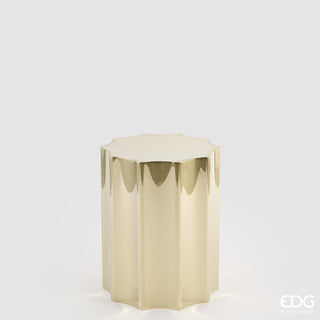 EDG Enzo De Gasperi Vaso Scanalato Tondo H50 cm in Acciaio