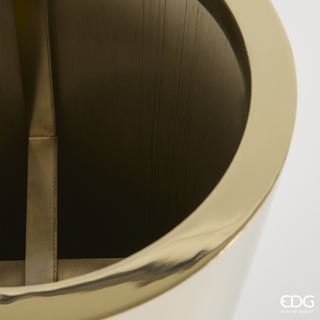 EDG Enzo De Gasperi Vaso Svasato in Acciaio H110xD37 cm