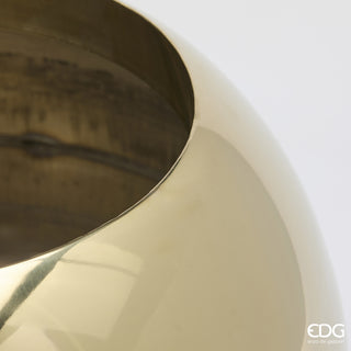 EDG Enzo De Gasperi Vaso Sfera in Acciaio H30xD35 cm