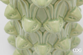 EDG Enzo de Gasperi Vaso Conigli Easter H32 cm Verde