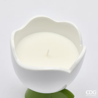 EDG Enzo de Gasperi Candela Tulip con Profumo H11 cm Bianco