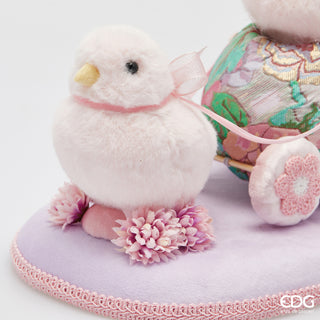 EDG Enzo De Gasperi Decoro Pulcino con Carretto H20 cm