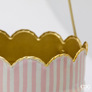 EDG Enzo De Gasperi Set 3 Vasi Righe Mix Cilindro con Manico