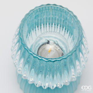 EDG Enzo De Gasperi Lampada da Tavolo Biforma Righe Light Blue