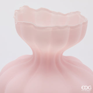EDG Enzo De Gasperi Vaso Flow Sinuoso H32 cm Rosa