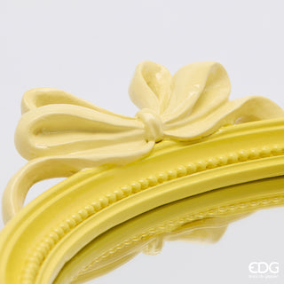 EDG Enzo De Gasperi Vassoio Decorativo Fiocchi Ovale 37 cm Giallo