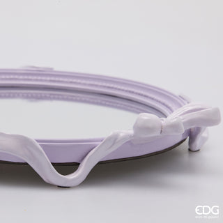 EDG Enzo De Gasperi Vassoio Decorativo Fiocchi Ovale 37 cm Rosa