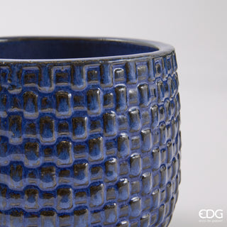 EDG Enzo De Gasperi Offerta Set 5 Vasi Cachepot Bombati Blue