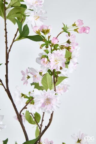 Künstlicher Pfirsichbaum von EDG Enzo De Gasperi mit Blättern und Vase, Höhe 185 cm