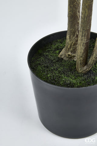 Künstlicher Pfirsichbaum von EDG Enzo De Gasperi mit Blättern und Vase, Höhe 185 cm