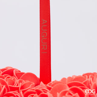 EDG Enzo De Gasperi Decoro Cuore Rose da Appendere H20 cm