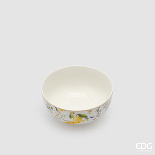 EDG Enzo De Gasperi Servizio Tavola 24 pz Limoni in Porcellana con Bordo oro 24K