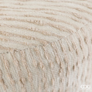 EDG Enzo De Gasperi Pouf Righe Mix Cilindro H45 cm Grigio