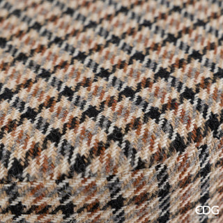 EDG Enzo De Gasperi Pouf Tartan Cilindro H45 cm