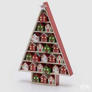 EDG Enzo De Gasperi Decorazione Natalizia Casetta dell' Avvento con Musica led e Movimento